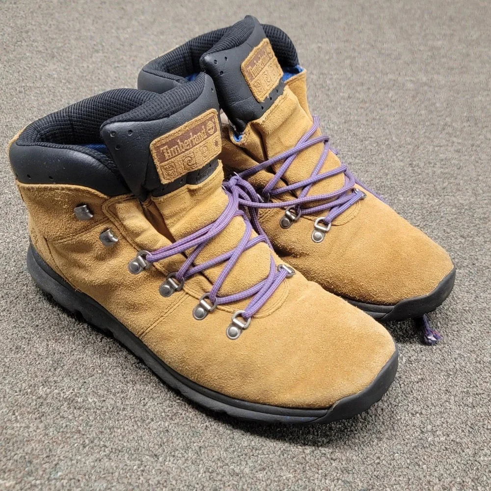 Timberland Boots Mens 13 (EU 47.5) Brown Nubuck SensorFlex Chukka Lace Up Hiking